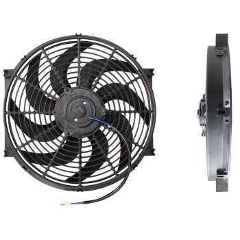 Aeroflow 14in Electric Thermo Fan Curved Blades 1650 CFM