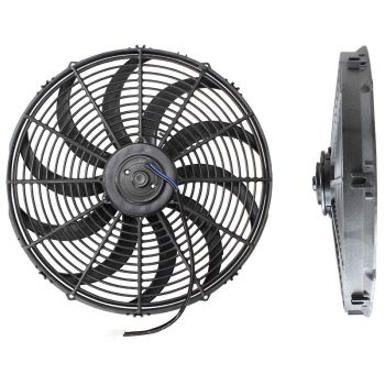Aeroflow 16in Electric Thermo Fan 2000 CFM Curved Blades Reversible