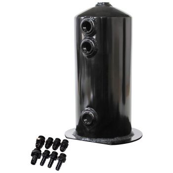 Aeroflow 2.5 Litre Spun Alloy Surge Tank Black AF49-1016BLK