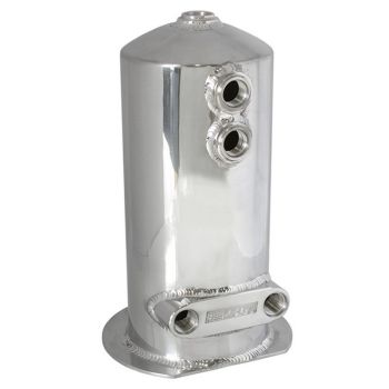 Aeroflow Dual Outlet EFI Pump Surge Tank Polished with Dual -8 ORB