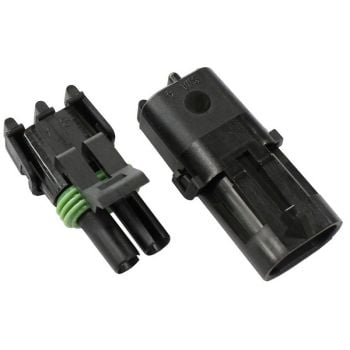 Aeroflow Weatherpack Connector 2 Pin Connector 