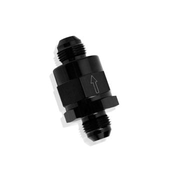 Aeroflow Inline Check Valve -8AN Black