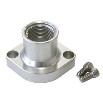 Aeroflow Billet Thermostat Housing Silver 
