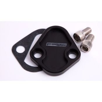 Aeroflow Billet Fuel Pump Block-Off Plate Black 