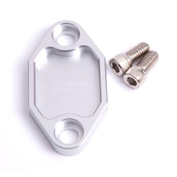 Aeroflow Billet Fuel Pump Block-Off Plate Silver 