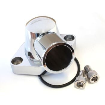 Aeroflow Billet Thermostat Housing Chrome 