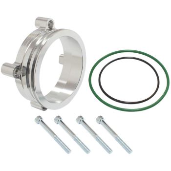 Aeroflow AF64-2139 Bosch DBW 82mm Throttle Adapt Intercooler Clamp 3.5 Inch Silver