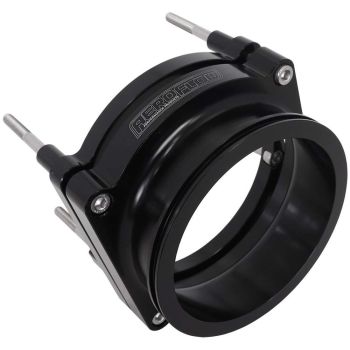 Aeroflow AF64-2144BLK GM LS 102mm Throttle Adapter Intercooler Clamp 4 Inch Black