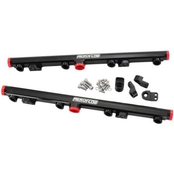 Aeroflow AF64-2155BLK GM LS1 LS2 LS3 Fuel Rail Black -8ORB