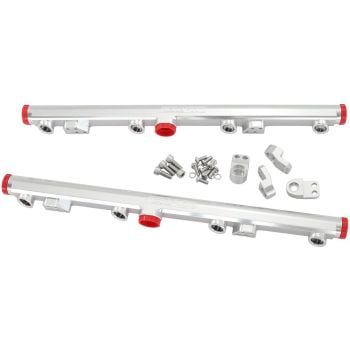Aeroflow AF64-2155S GM LS1 LS2 LS3 Fuel Rail Silver -8ORB