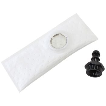 Aeroflow AF64-2171BLK Fuel Pump Inlet Screen Adapterkit 3/8 Barb Filter 40mm Pump