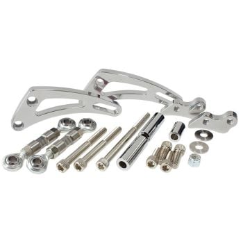 Aeroflow Low Mount Billet A/C Bracket Polished 