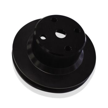 Aeroflow Billet Water Pump Pulley Single V groove 253-308 Black 