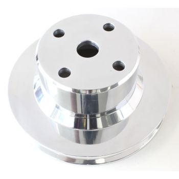 Aeroflow Billet Water Pump Pulley Single V groove VN-VS 5.0 Polished