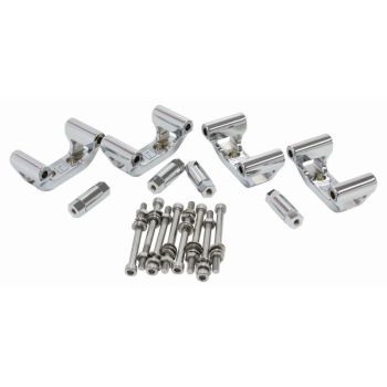 Aeroflow Billet LS2/LS3/LS7 Coil Relocation Kit Chrome This Kit Mounts 8 Coils