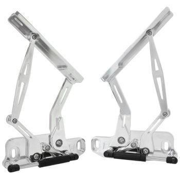 Aeroflow Billet Bonnet Hinge Kit Polished Finish 