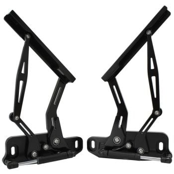 Aeroflow Billet Bonnet Hinge Kit Black 