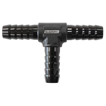 Aeroflow Aluminium Barb T-Piece Black 3/8in 10mm