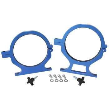 Aeroflow Billet Nitrous Bottle Brackets Blue 