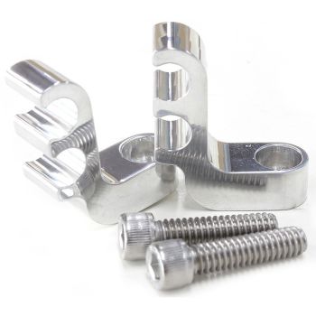 Aeroflow Ignition Lead Separator Polished Pair Holds 2 Leads