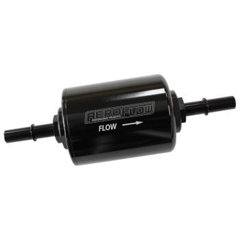 Aeroflow Billet OEM Style Fuel Filter Black With 40 Micron Element 