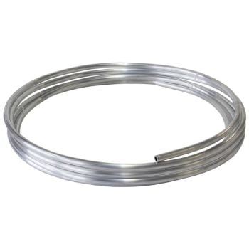 Aeroflow Aluminium Fuel Line 3/8in 9.5mm 25ft 7.6m RollRaw Finish