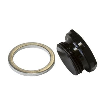 Aeroflow Holley Fuel Bowl Inlet Blank Plug Black 7/8in-20