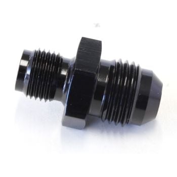 Aeroflow Inverted Seat Adapter 7/16in-24 to -6AN Black