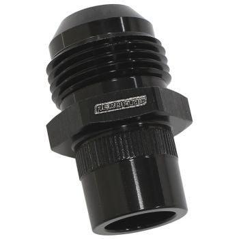 Aeroflow Press In Cover Breather Adapter Black -12AN 