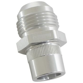 Aeroflow Press In Cover Breather Adapter Silver -12AN 