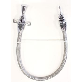 Aeroflow Firewall Mount Flexible Stainless 60cm Dipstick suit GM TH350/400