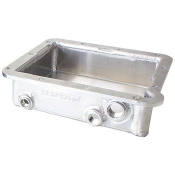 Aeroflow 3in Deep Fabricated Transmission Pan Natural Finish 
