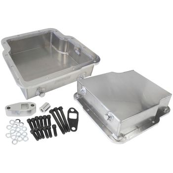 Aeroflow 3.25in Deep Fabricated Transmission Pan incl Filter Extension