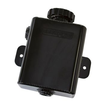 Aeroflow Fabricated Square Radiator Expansion Tank 1.18L Black