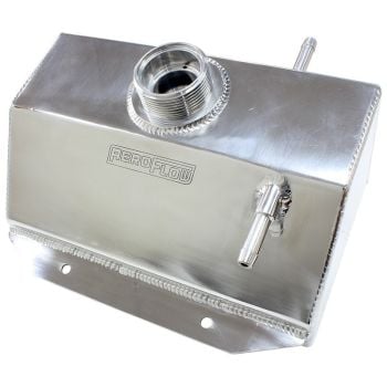 Aeroflow Fabricated Radiator Overflow Tank Polished 