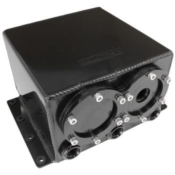 Aeroflow Dual EFI Pump Under-Car Surge Tank Black Use With AF49-1014 Pumps