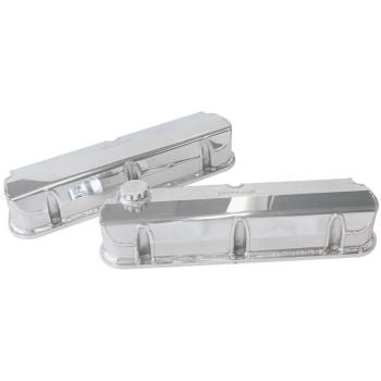 Aeroflow Fabricated Aluminium Valve Covers Polished Finish 