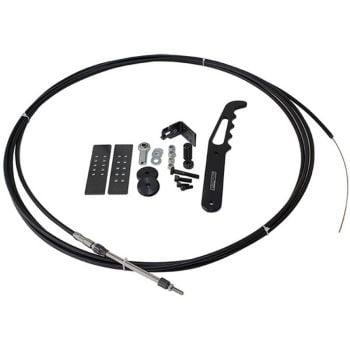 Aeroflow Parachute Release Cable Kit Black Handle Black Accessories