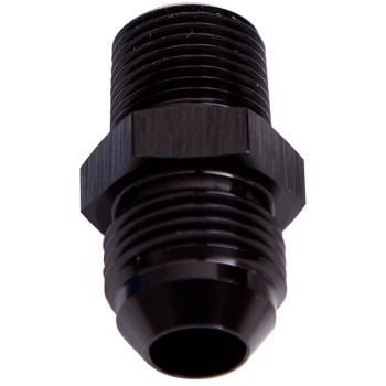 Aeroflow NPT to Straight Male Flare Adapter 1/8in to -6AN Black