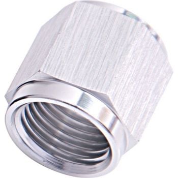 Aeroflow -8AN Aluminium Tube Nut to 1/2in Tube Silver 