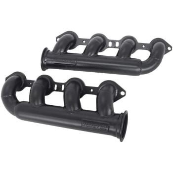 Aeroflow AF8200-2000 GM LS Twin Turbo Manifolds Pair Forward Facing V-Band