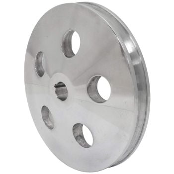 Aeroflow AF83-1003 Power Steering Pulley Single Polished 5/8 Shaft GM Saginaw
