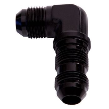 Aeroflow 90 AN Bulkhead -3AN Black