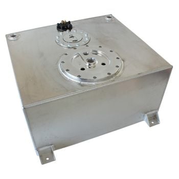 Aeroflow Alloy 57L Fuel Cell Flat Bottom Triple 40mm Pump Hanger & Sender