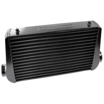 Aeroflow Aluminium Intercooler with 3in Inlet/Outlets black 450 x 300 x 76mm