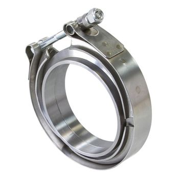 Aeroflow 3in 76.2mm V-Band Clamp Kit with Steel Weld Flanges