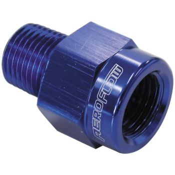 Aeroflow BSP Male to NPT Female Adapter 1/8in to 1/8in Blue