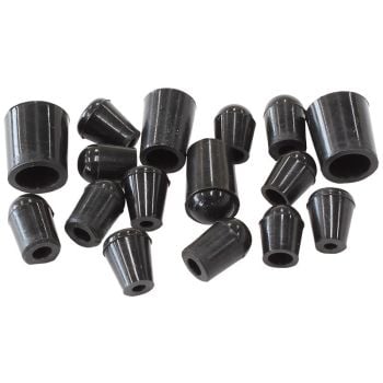 Aeroflow 16-Piece Vacuum Blank-Off Plug Kit Black