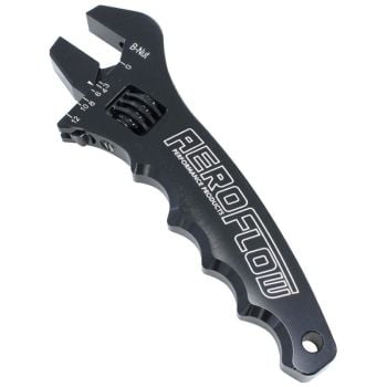 Aeroflow Aluminium Adjustable Grip Spanner Black