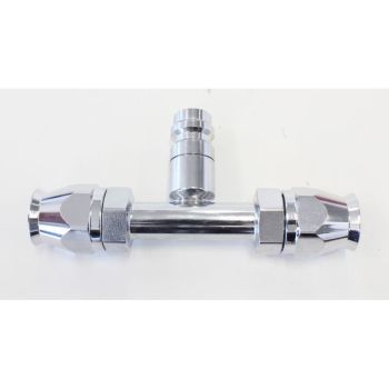 Aeroflow A/C Straight Inline #8 Fitting with Charge Port